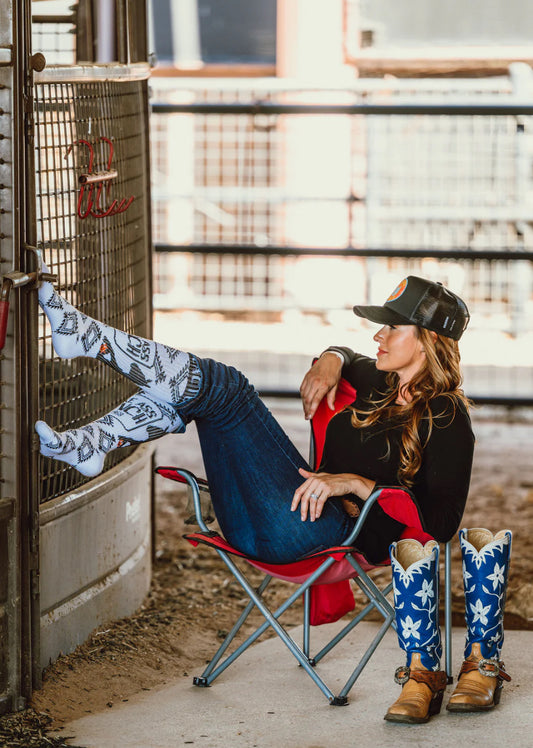 Lucky Chuck Socks-Broke Ass Ranch