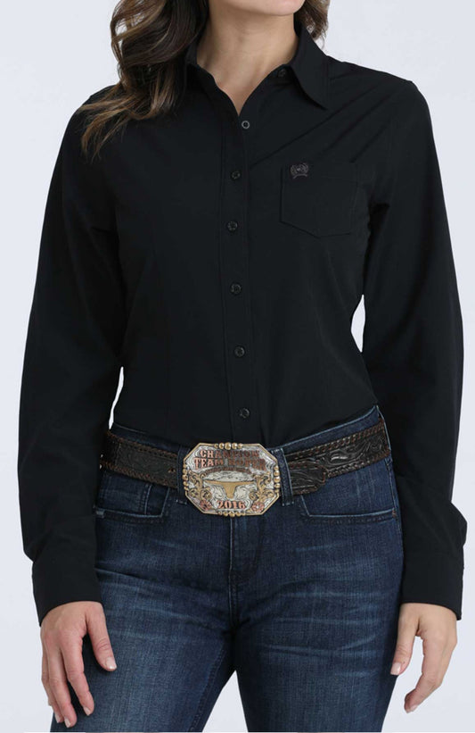 Ladies Cinch Arenaflex Black Shirt