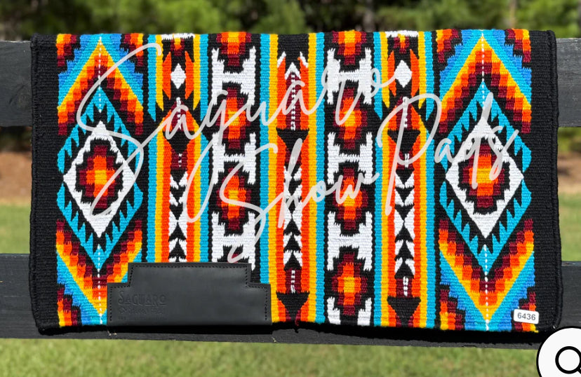 Ranch Pad-Black/Red/Turq/Yellow 34x40