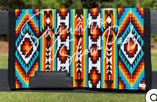 Ranch Pad-Black/Red/Turq/Yellow 34x40