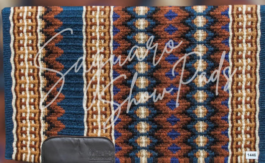 Show Pad-Navy/Brown/Tan/Rust 34x40