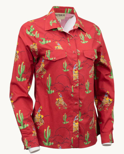 Piper Snap Shirt in Red