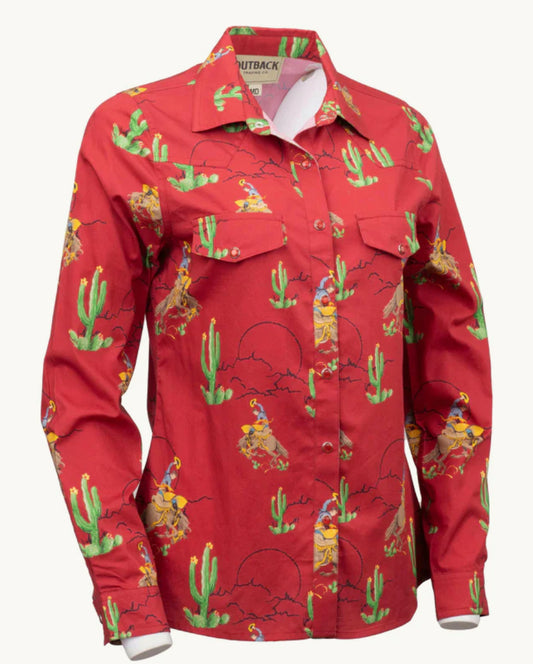 Piper Snap Shirt in Red