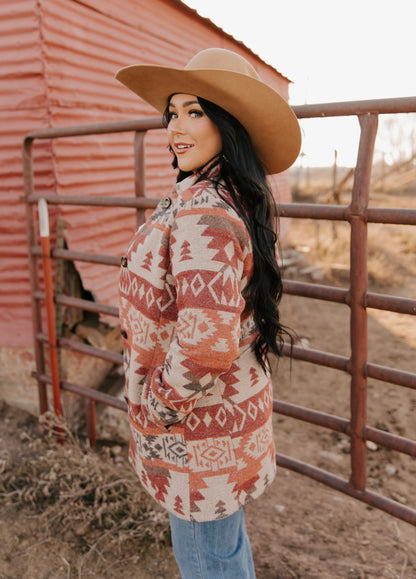 Aztec Coat in Earthtones